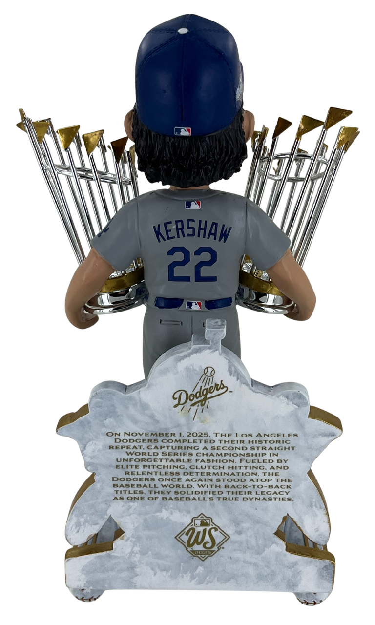 Clayton Kershaw Los Angeles Dodgers 2025 Back To Back World Series