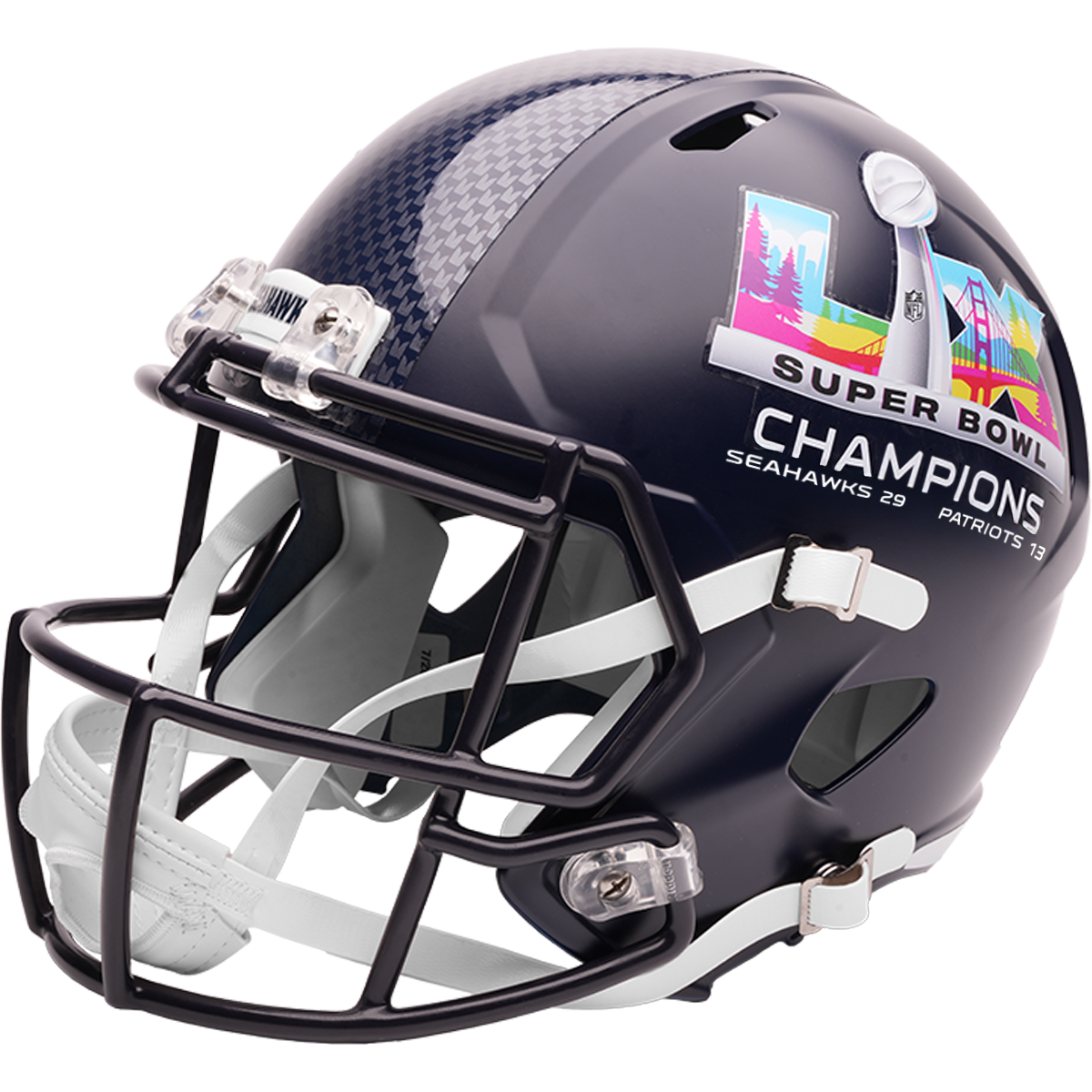 a real seattle seahawks football helmet Seattle Seahawks Super Bowl 60 LX Champions Speed Replica Full Size Football  Helmet
