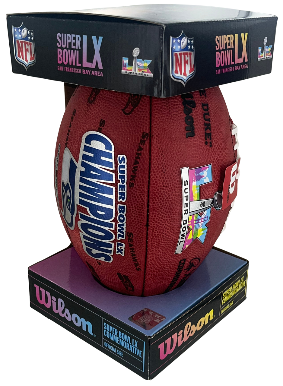 Seattle Seahawks Super Bowl LX 60 Champions Leather Authentic