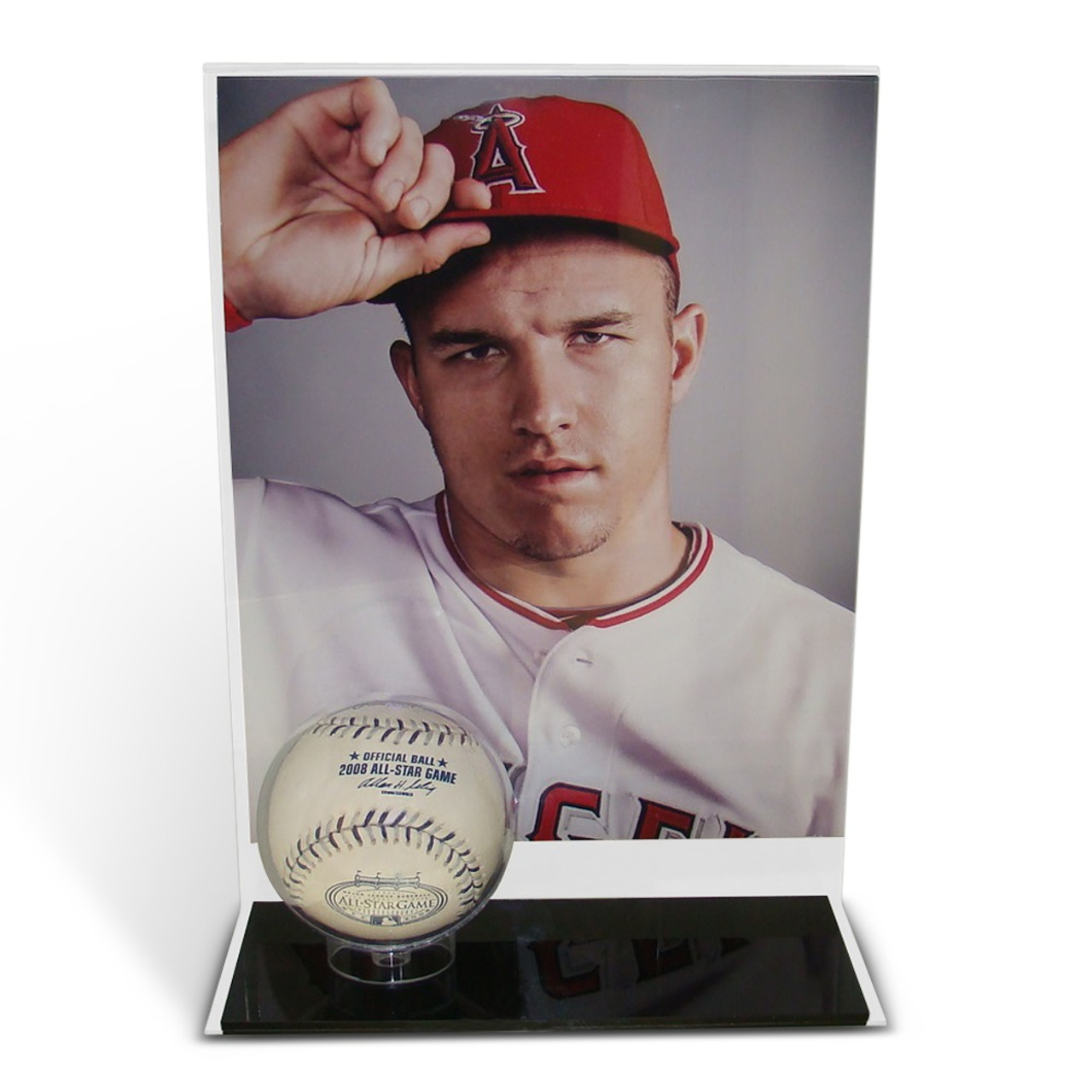 St. Louis Cardinals Acrylic Cap and Baseball Logo Display Case