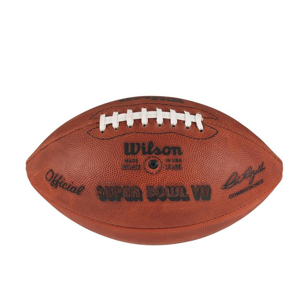 Super Bowl VII (Seven 7) Redskins vs. Dolphins Official Leather Authentic  Game Football by Wilson