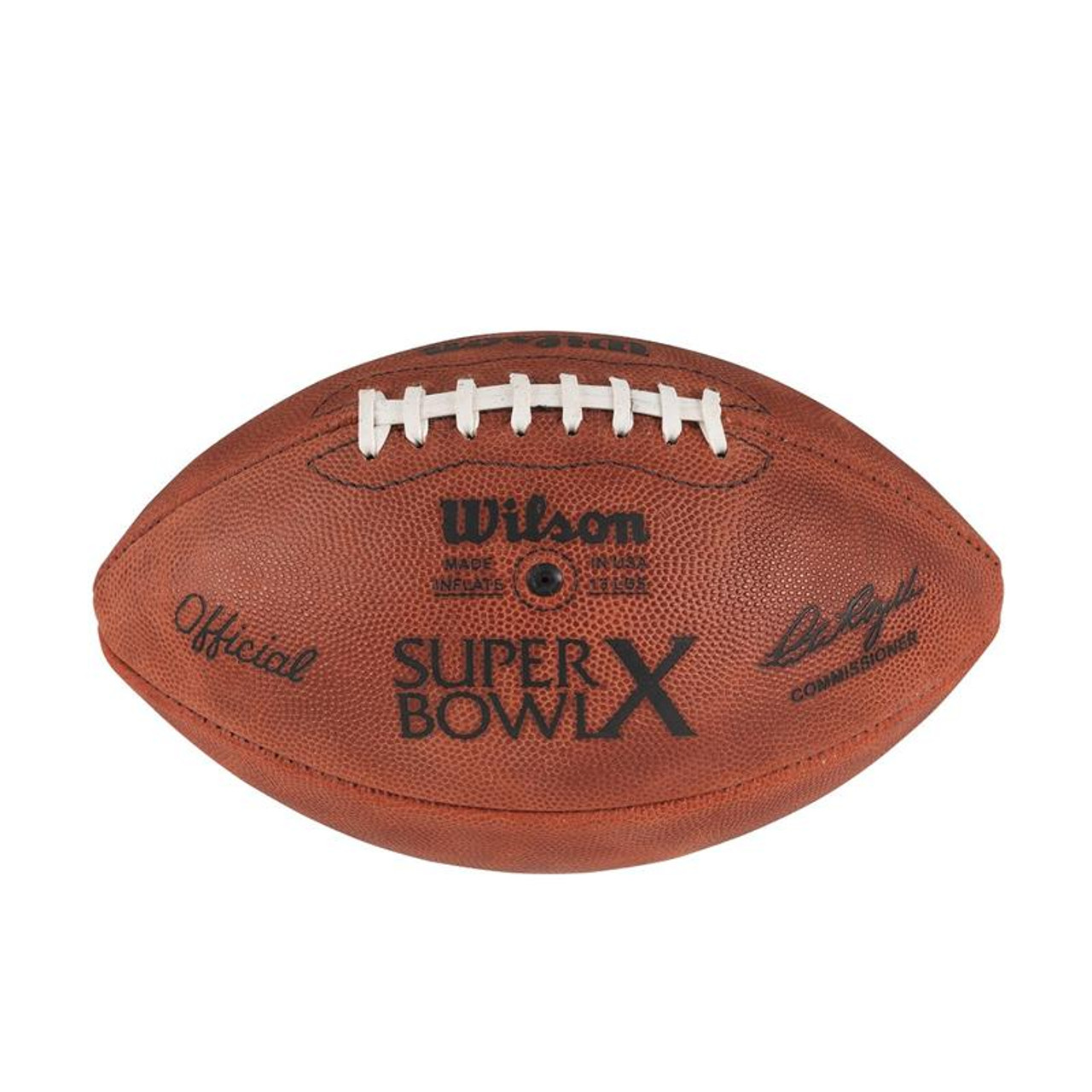 Super Bowl X (Ten 10) Cowboys vs. Steelers Official Leather Authentic Game  Football by Wilson