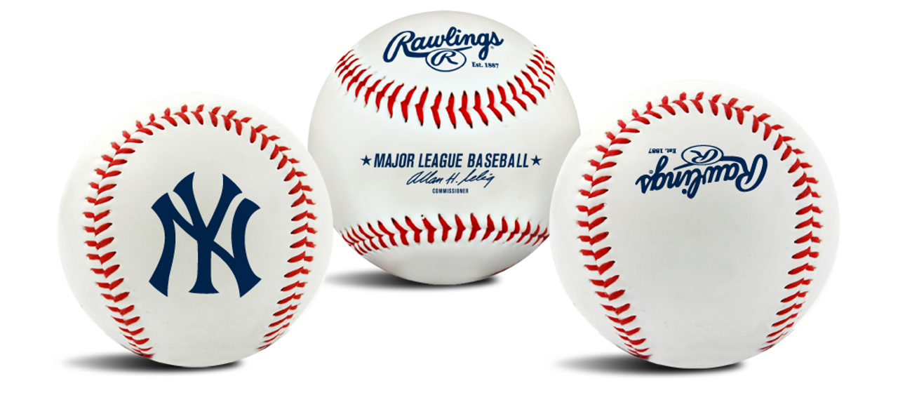 New York Yankees Rawlings The Original Team Logo Baseball