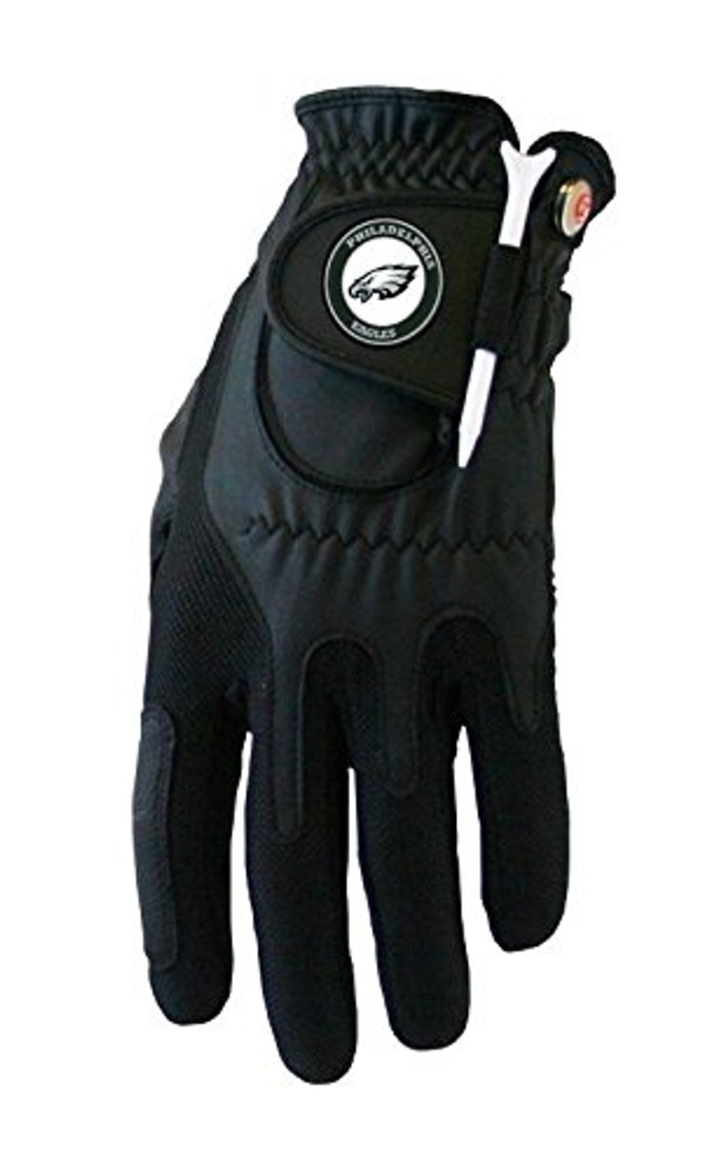 Zero Friction NFL Philadelphia Eagles Black Golf Glove, Left Hand