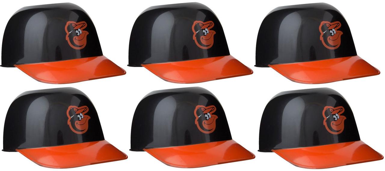 Baltimore Orioles MLB 8oz Snack Size / Ice Cream Mini Baseball Helmets -  Quantity 6 - Collectible Supplies