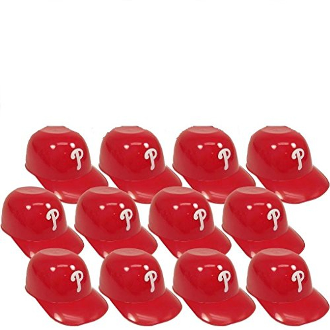 Philadelphia Phillies MLB 8oz Snack Size / Ice Cream Mini Baseball Helmets  - Quantity 12