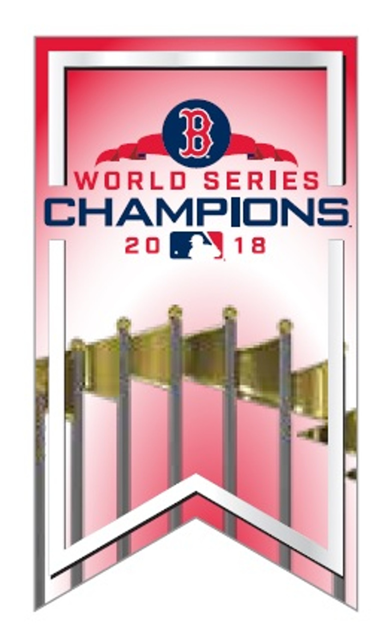 boston red sox 2019 world series champions banner lapel pin