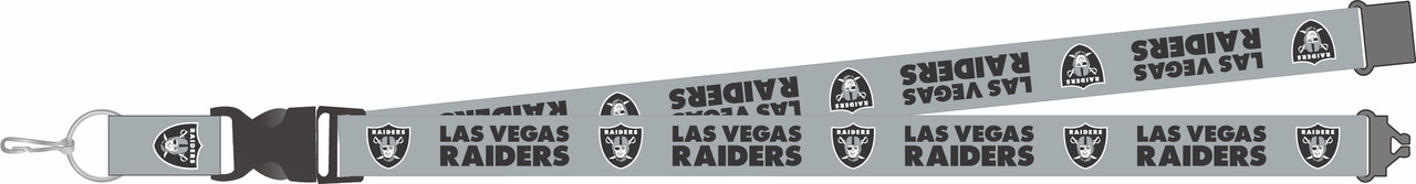 Las Vegas Raiders Football Laces Design Lanyard Brand New NFL 