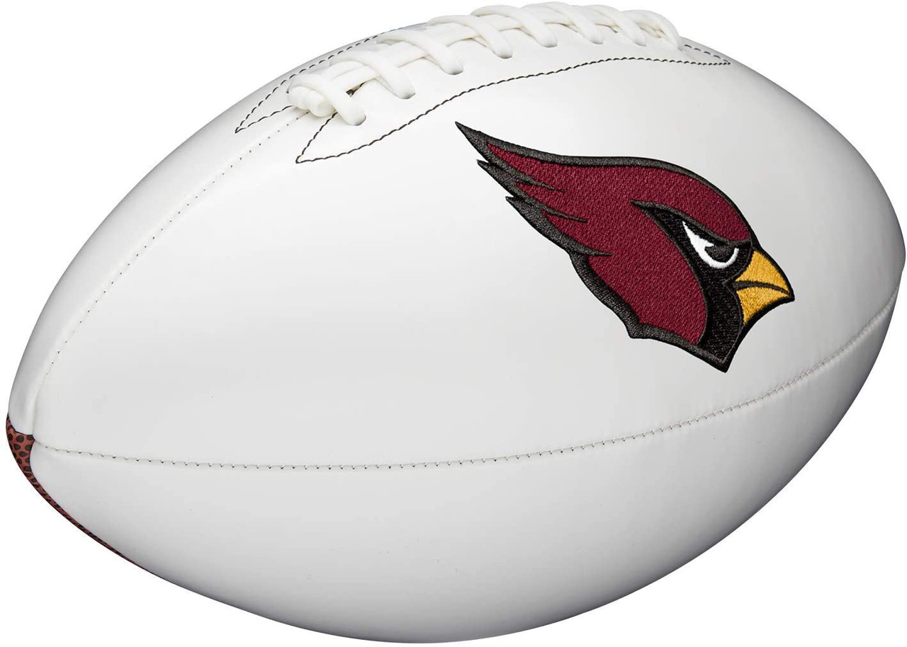 Arizona Cardinals Full Size Official NFL Autograph Signature Series White  Panel Football by Wilson