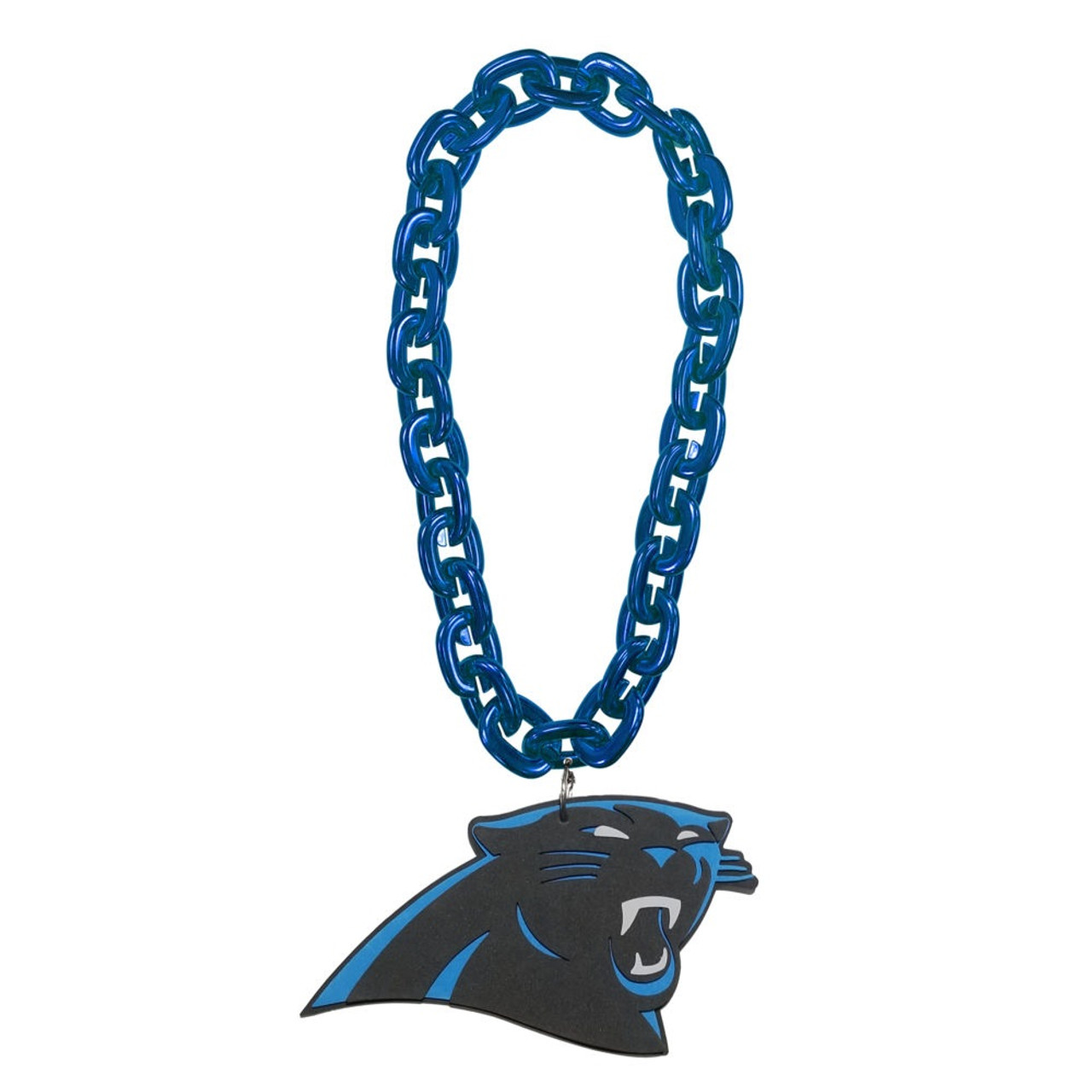 Carolina Panthers NFL Touchdown Fan Chain 10 Inch 3D Foam Necklace