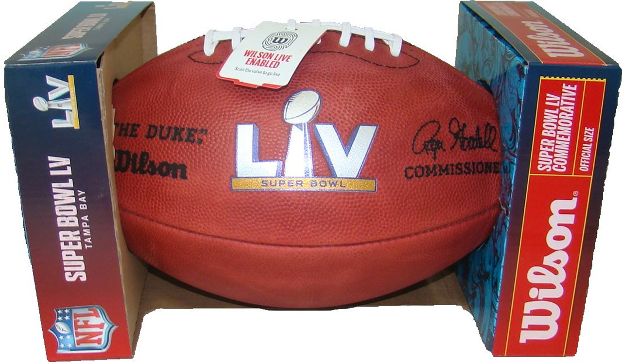 Super Bowl L (Fifty 50) Denver Broncos vs. Carolina Panthers Official  Leather Authentic Game Football by Wilson