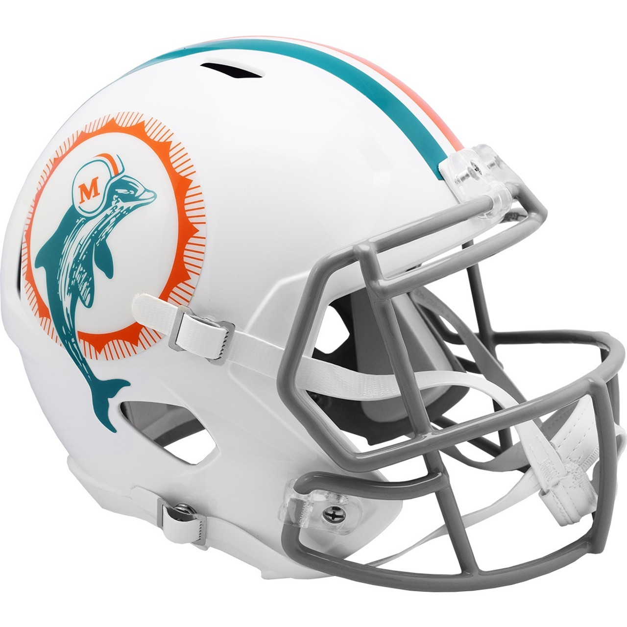 CUSTOM*** MIAMI DOLPHINS NFL Riddell Full Size SPEED Football Helmet