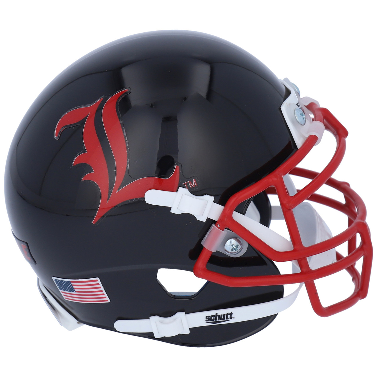 Louisville Cardinals The Ville Alternate Schutt Mini Authentic Football  Helmet
