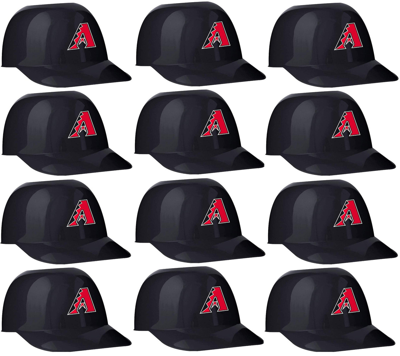 Arizona Diamondbacks MLB 8oz Snack Size / Ice Cream Mini Baseball Helmets -  Quantity 12