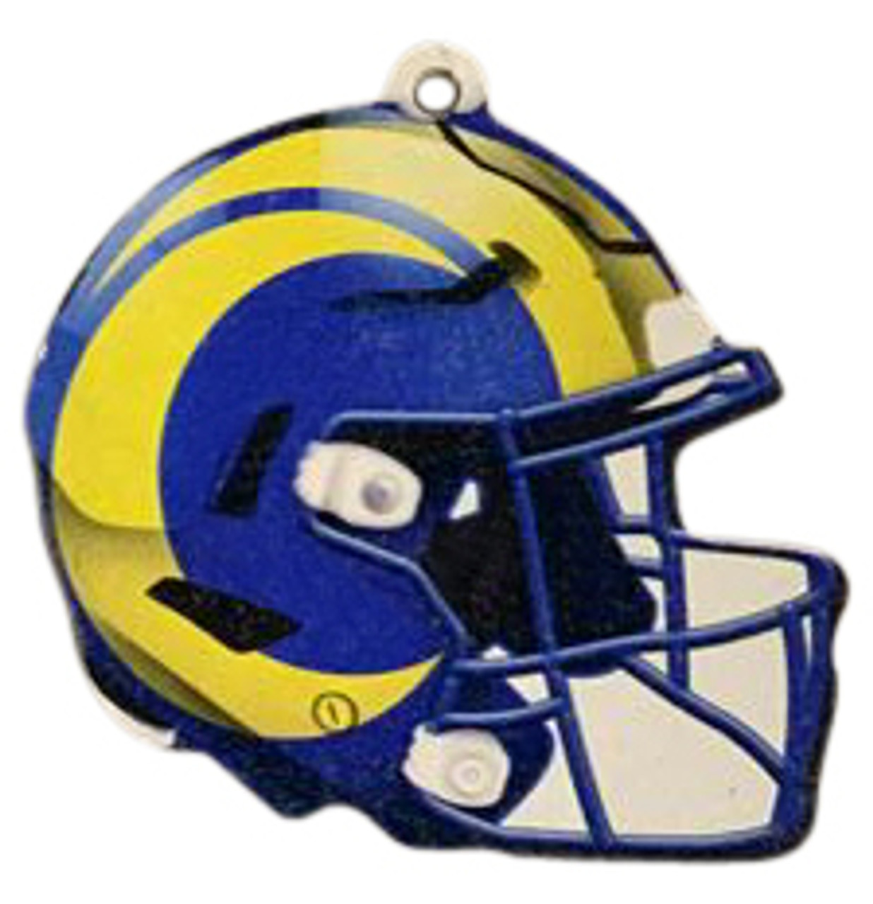 Los Angeles Rams NFL Wood Football Helmet Christmas Tree Ornament