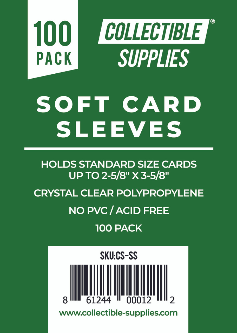 Collectible Supplies Soft Penny Card Sleeves 10,000 SOFT SLEEVES (100  PACKS) 1 full case