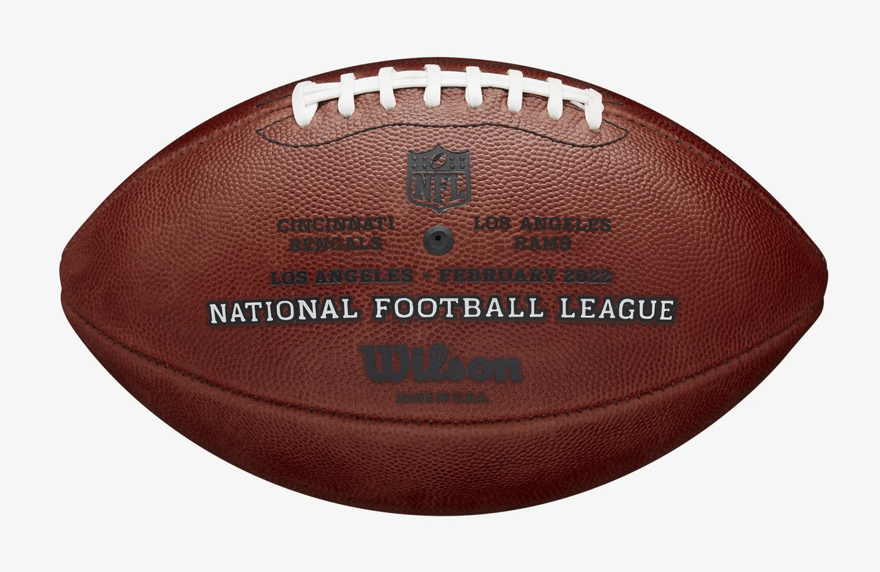 Super Bowl LVI (Fifty-Six) 56 Los Angeles Rams vs. Cincinnati Bengals  Official Leather Authentic Game Football by Wilson