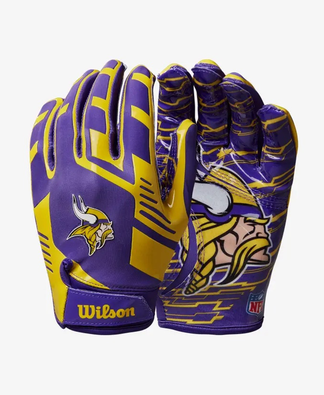 Football sales gloves vikings