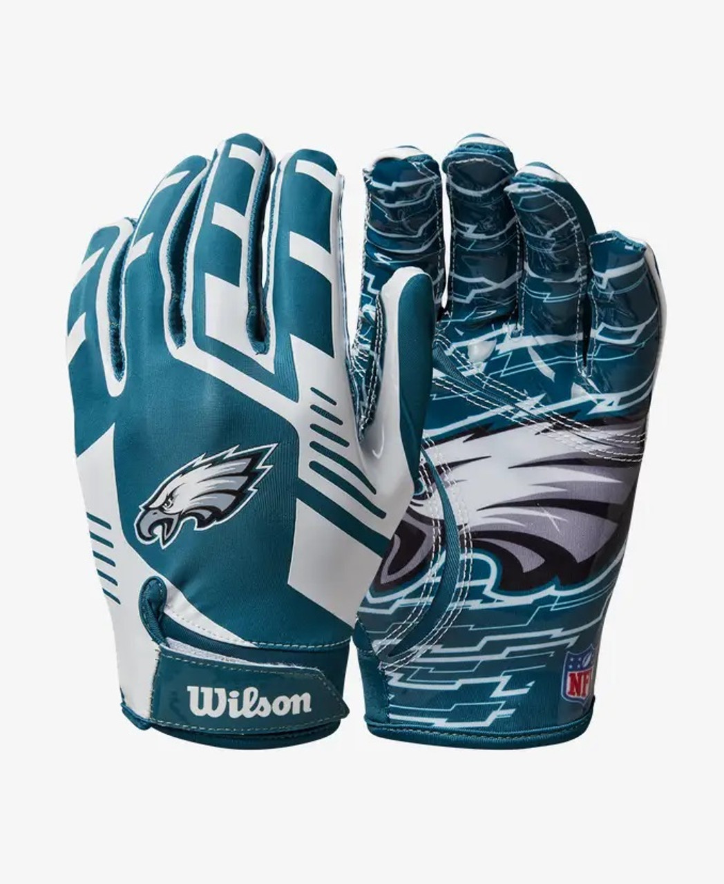 Wilson NFL Stretch Fit Football Gloves - Arizona-Youth Wtf9327Az