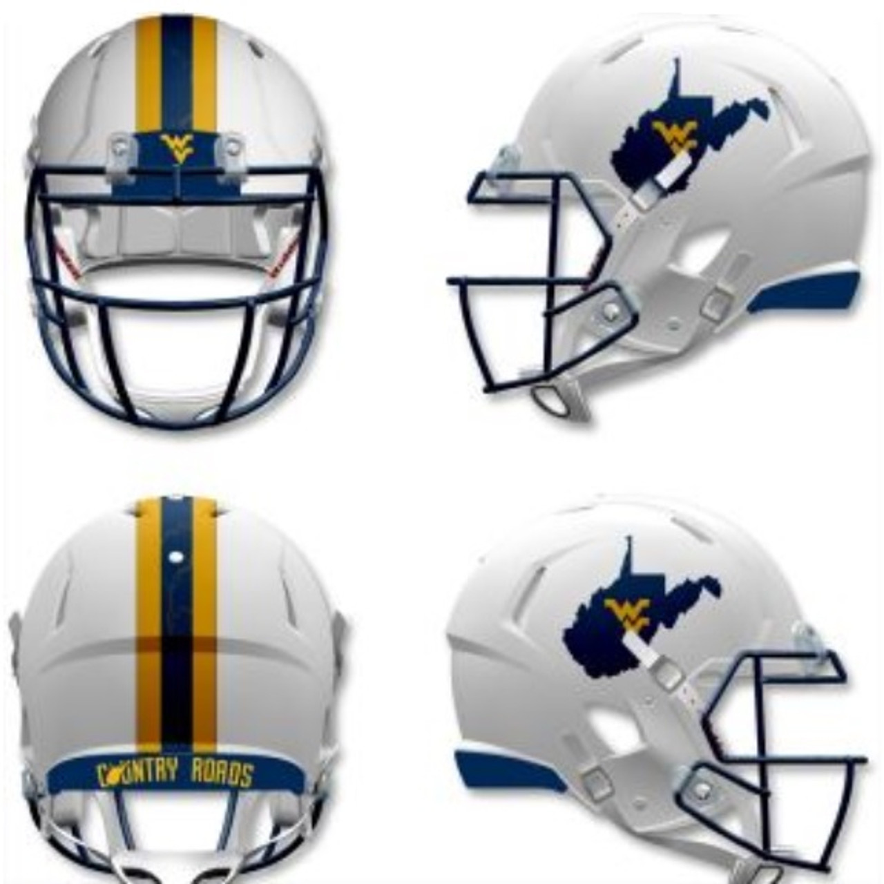 wvu mini football helmet