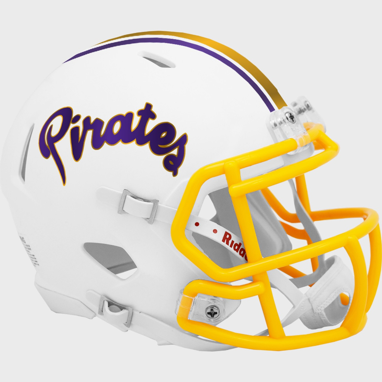 East Carolina Pirates ECU 2022 White Revolution SPEED Mini Football Helmet