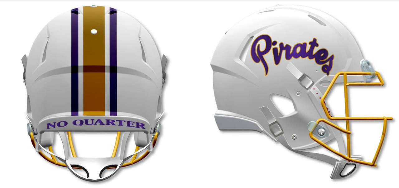 East Carolina Pirates ECU 2022 White Revolution SPEED Mini Football Helmet