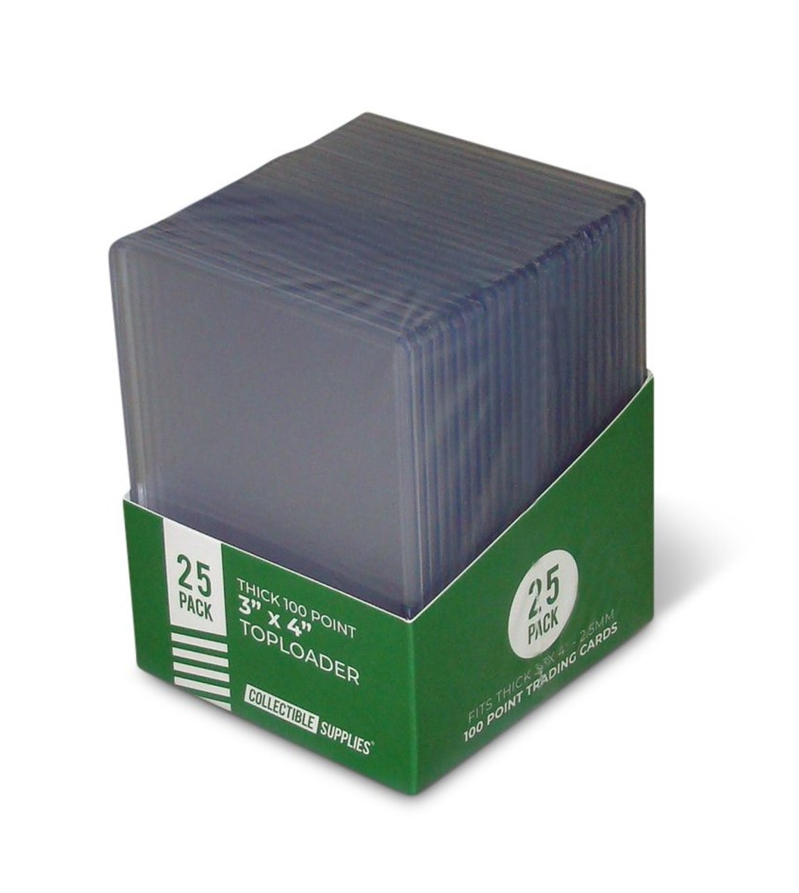 Clear Plastic Box - 4 Square X 4 Tall - 25 Boxes Per Pack