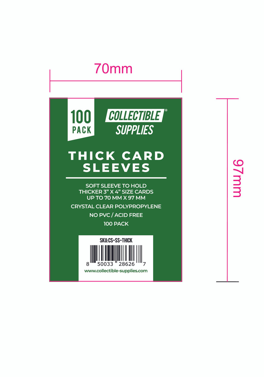 Soft Card Sleeves for Thicker Trading Cards