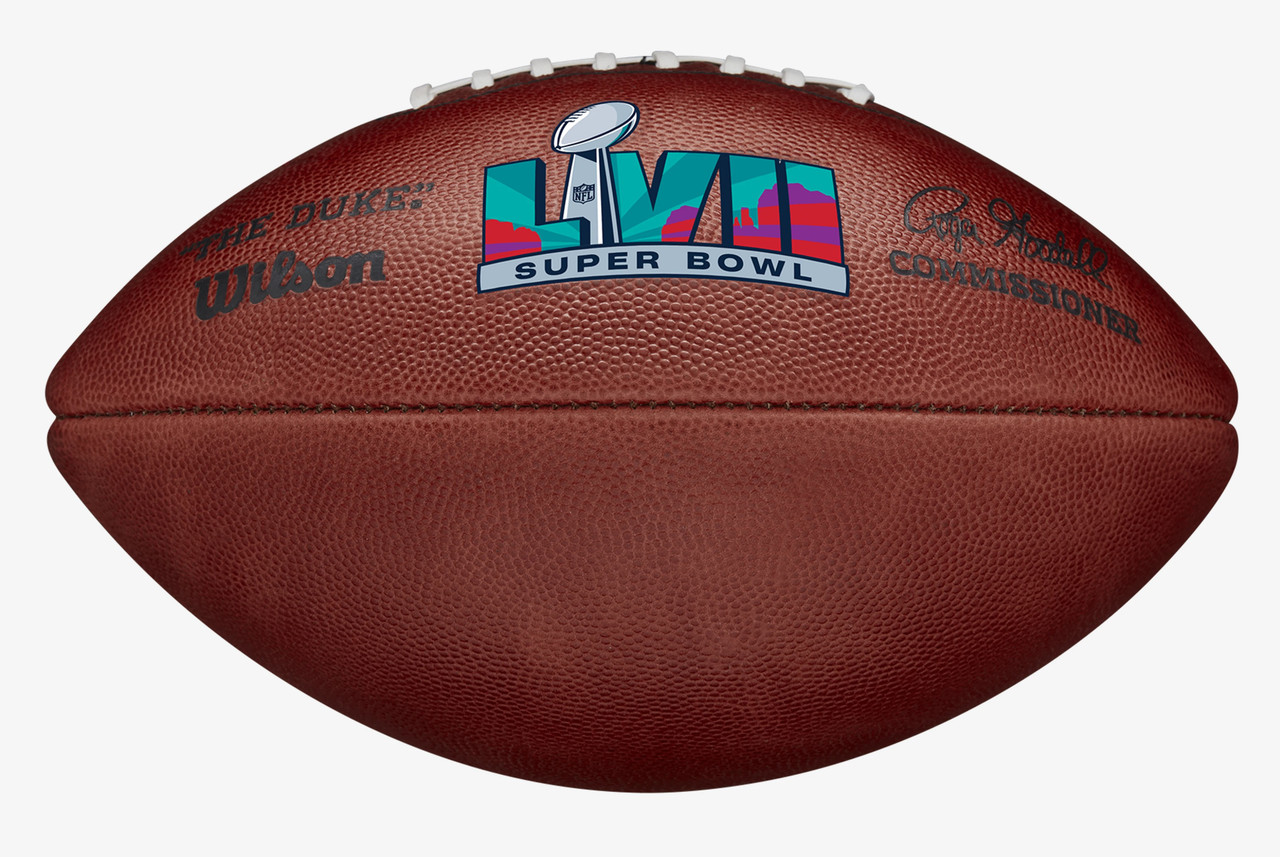 Super Bowl LV (Fifty-Five) 55 Kansas City Chiefs vs. Tampa Bay Buccaneers  Official Leather Authentic Game Football by Wilson