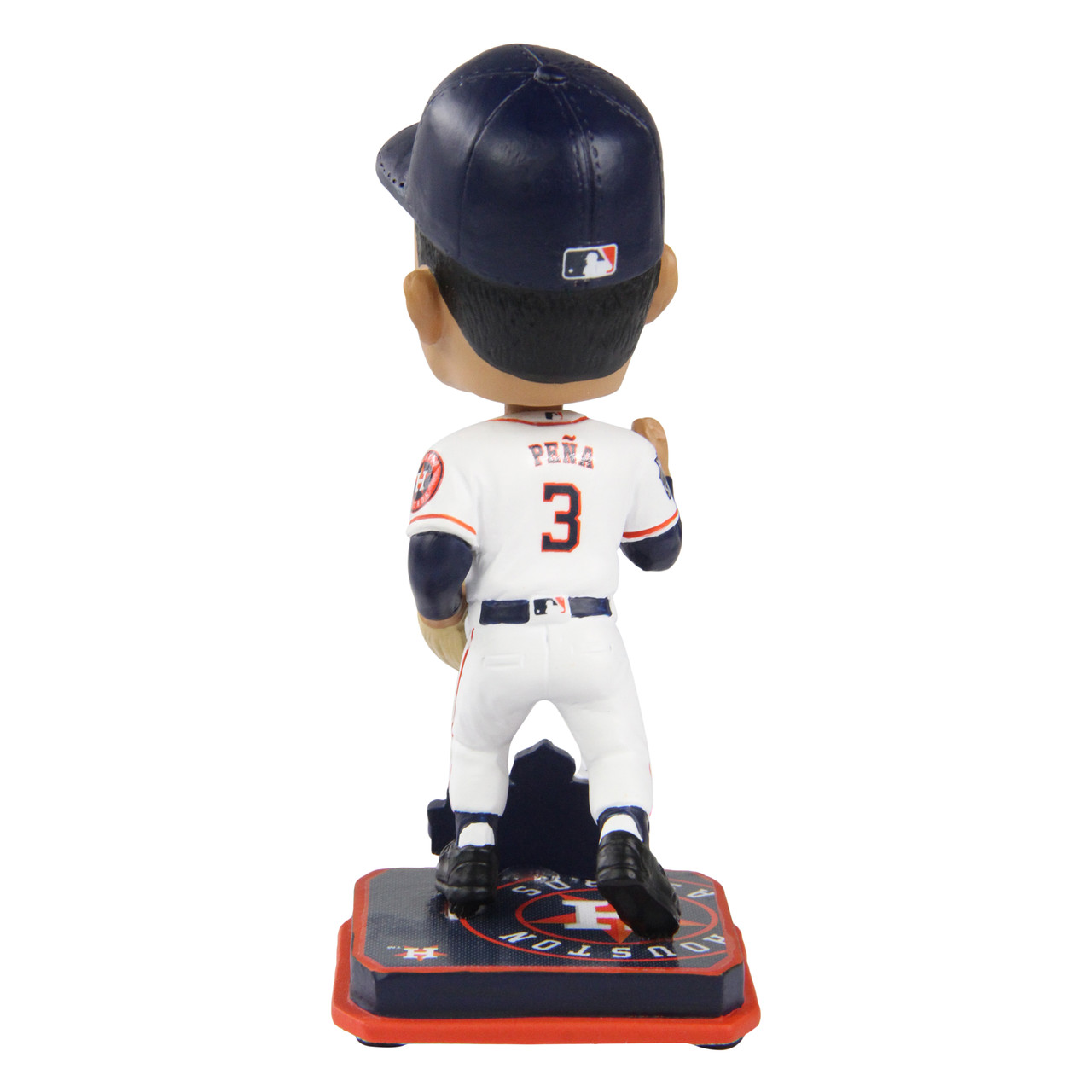 Jeremy Pena Houston Astros 2022 World Series Champions Orange Jersey Bighead Bobblehead Officially Licensed by MLB