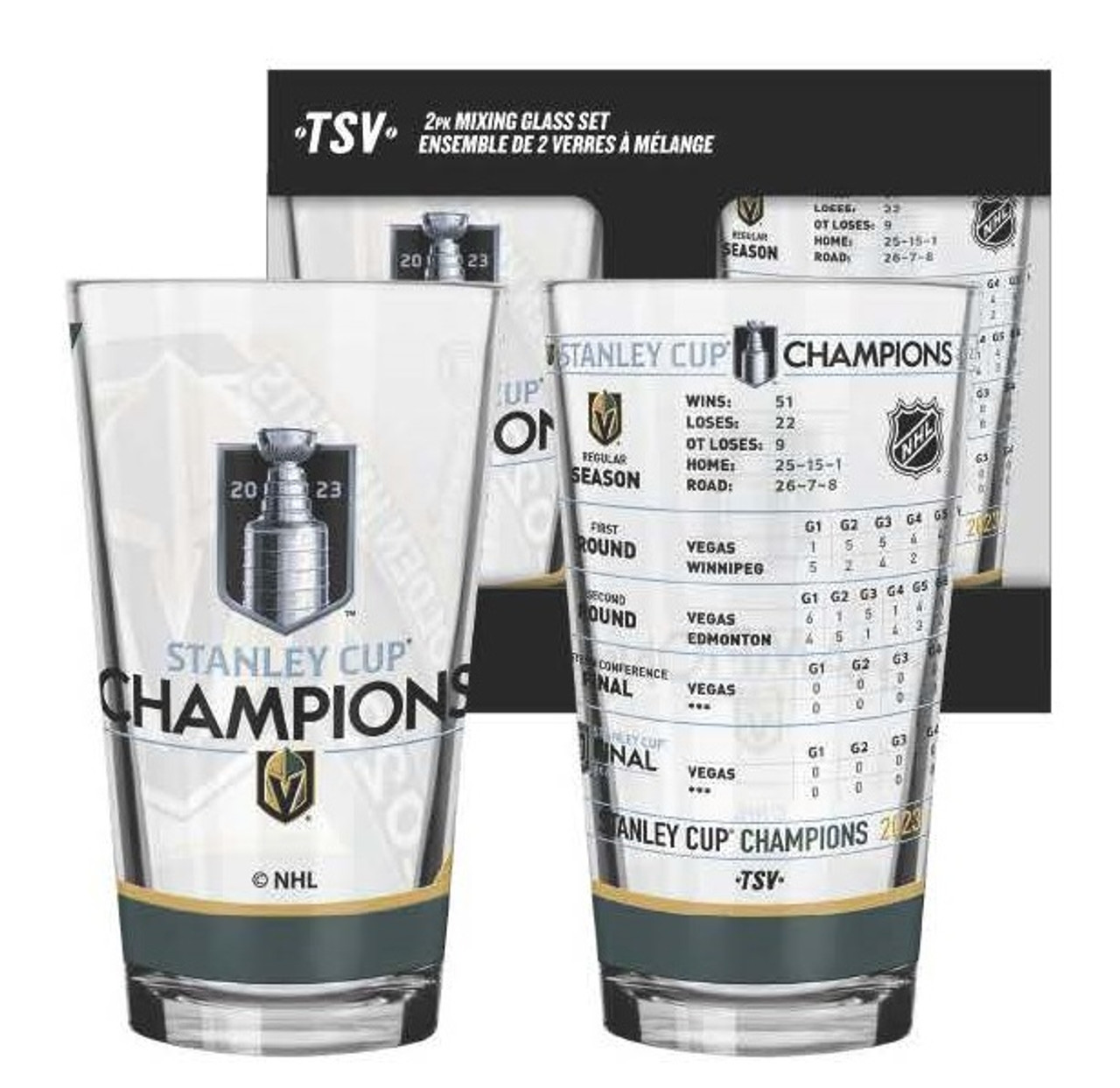 Vegas Golden Knights 2023 Stanley Cup Champions Glass Ball