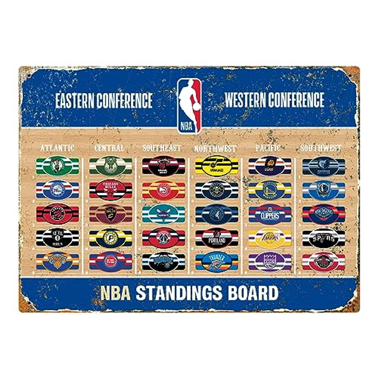 NHL Magnetic Standings Board