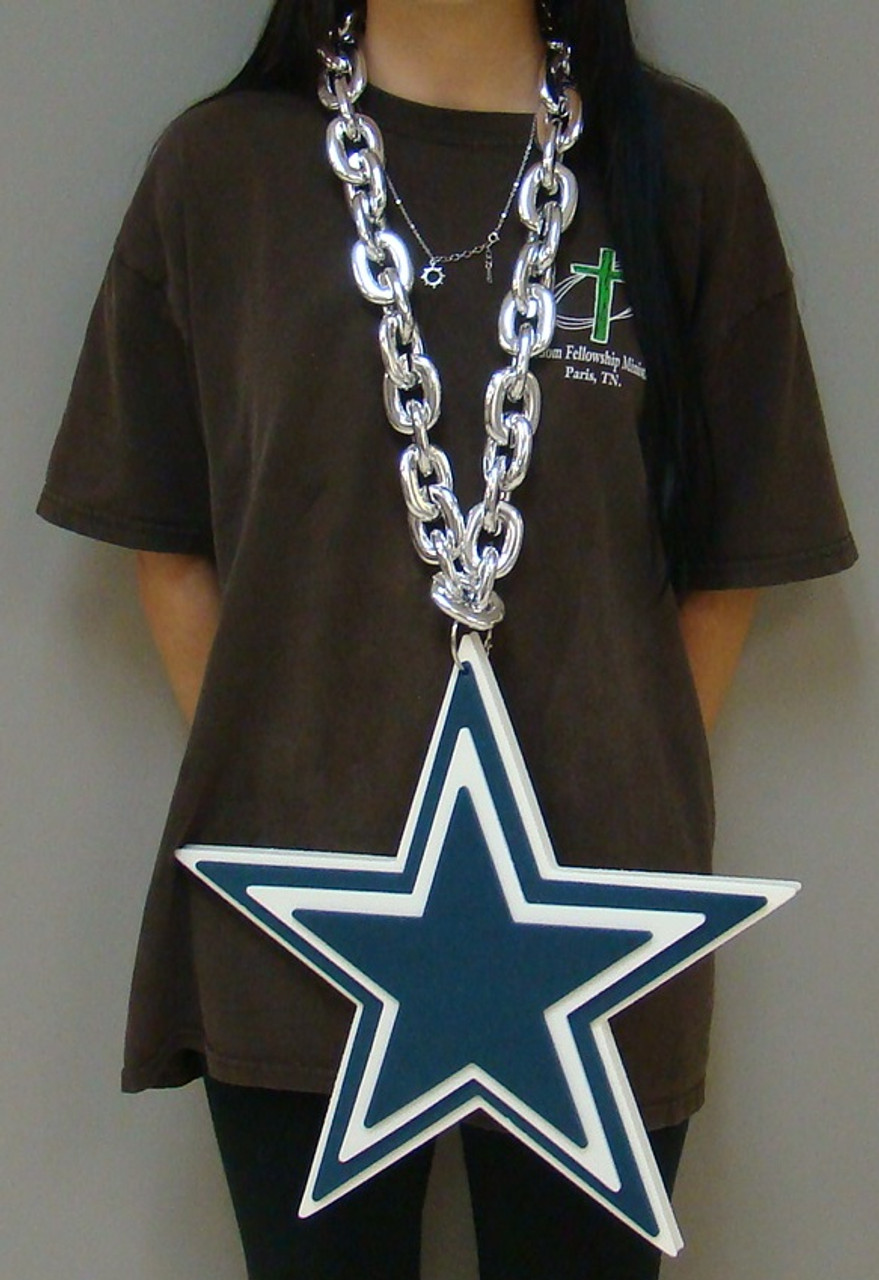 Dallas Cowboys Pendant, 14K White - The GLD Shop