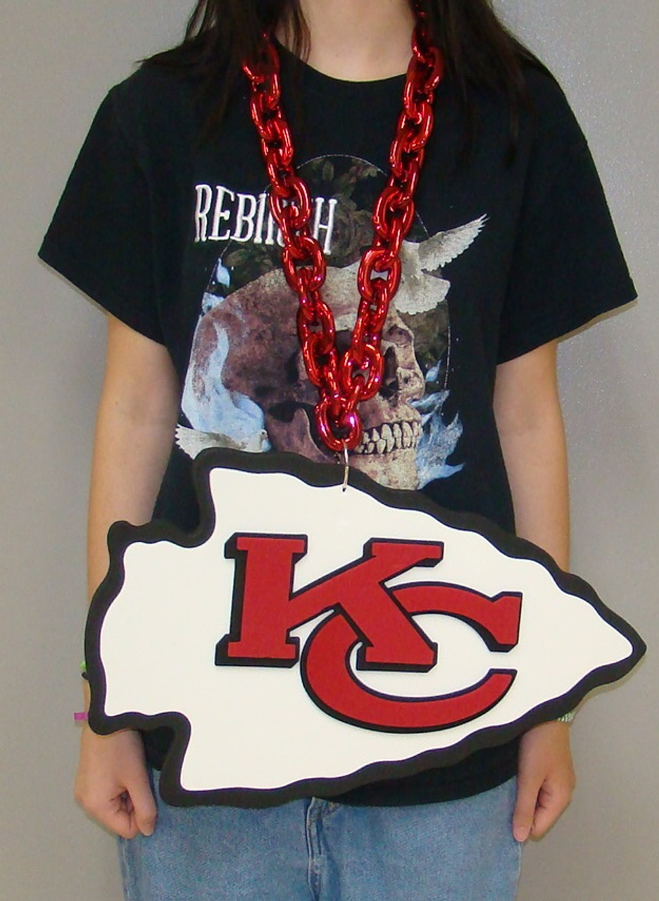 NEW NFL San Francisco 49ers Fan Chain Big Necklace Foam Orange 689603808673  | eBay