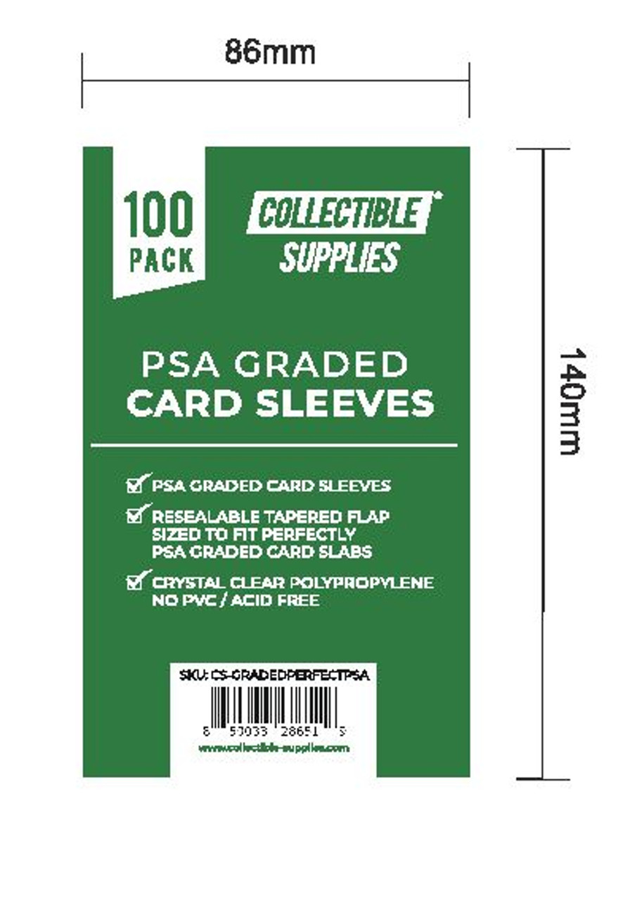 Perfect Fit Resealable Graded card Bags/Sleeves 100 pack -OTG