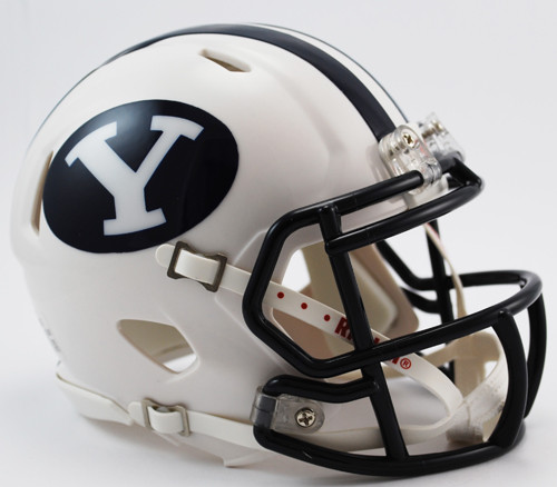 NCAA NFL BYU 直筆サイン Riddell ミニヘルメット ホログラム BYU Brigham Young Cougars NCAA Riddell Speed Mini Helmet