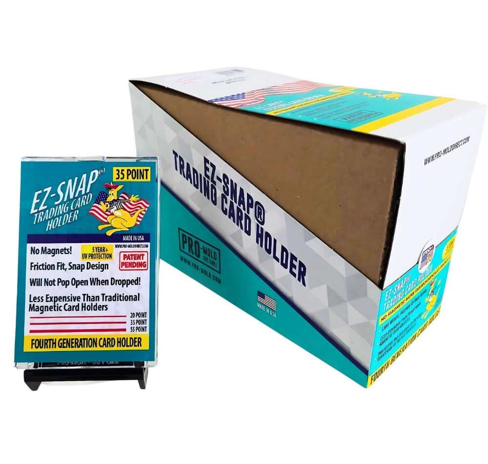 25 pack Box Case - 4th GENERATION Trading Card Holders EZ-Snap 35