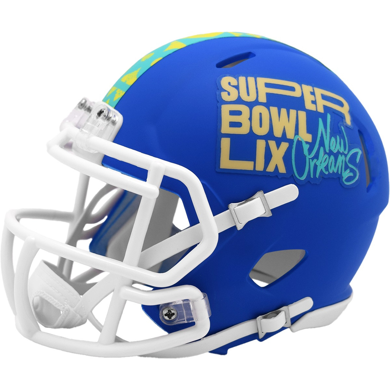 SUPER BOWL 58 LVIII RIDDELL SPEED FOOTBALL MINI HELMET