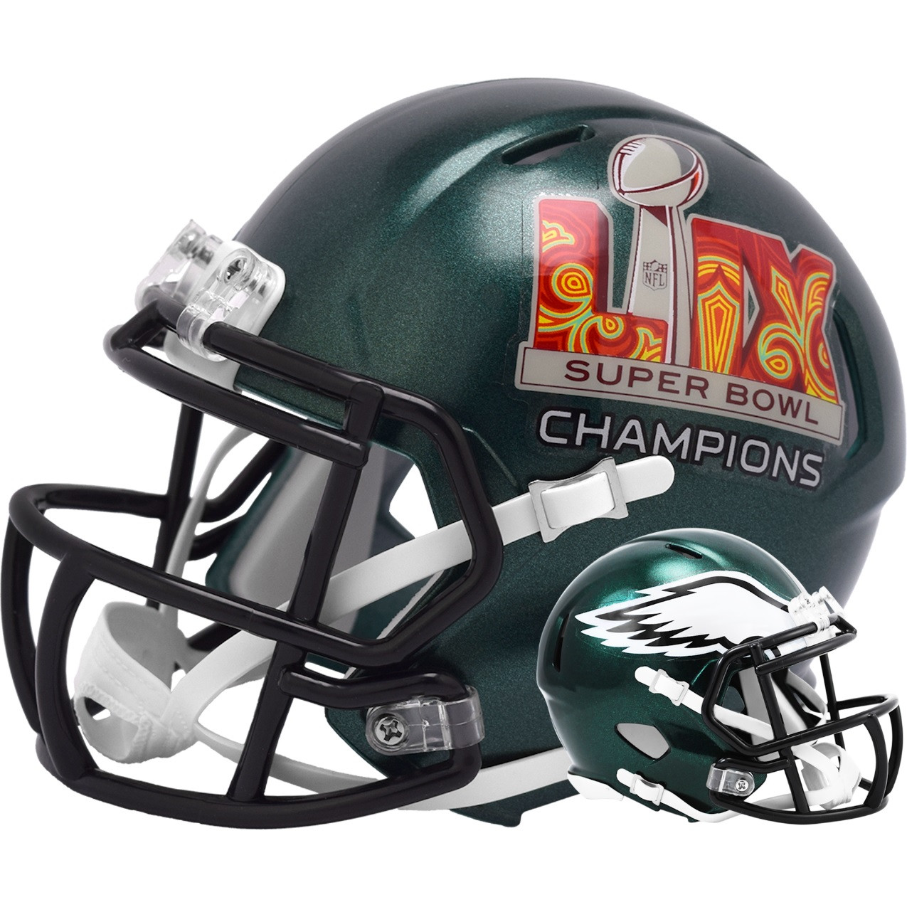 Philadelphia Eagles Super Bowl LIX 59 Champions Riddell Speed
