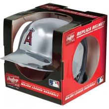 New York Mets Silver Chrome Rawlings Replica MLB Baseball Mini Helmet