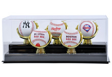 ACRYLIC GOLD GLOVE BASEBALL BALL & CARD DISPLAY CASE