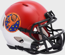falcon minitures football helmet china wholesale Atlanta Falcons Slate Alternate Mini Speed SP face mask Friends University (KS) Falcons Riddell