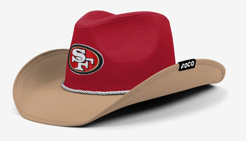 San Francisco 49ers NFL Two Tone Cowboy Hat Size 7 3/8