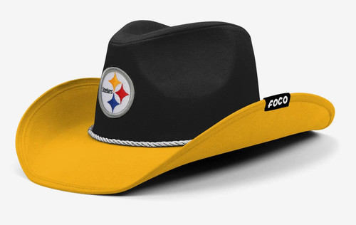 Pittsburgh Steelers NFL Two Tone Cowboy Hat Size 7 3/8