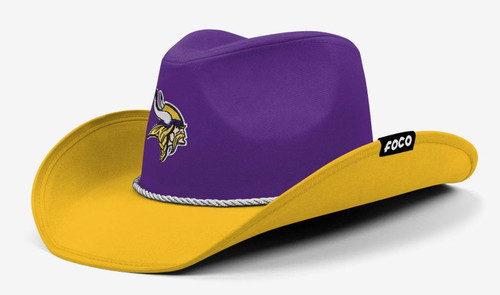Minnesota Vikings NFL Two Tone Cowboy Hat Size 7 3/8