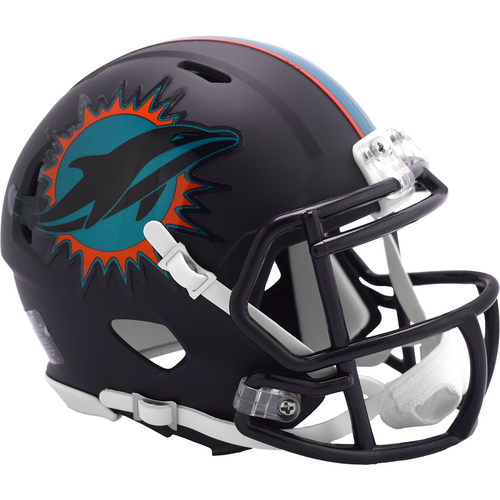 Miami Dolphins Black 2025 Rivalries Revolution Speed Mini Football Helmet
