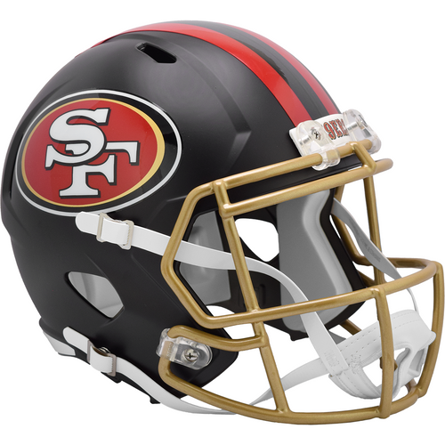 San Francisco 49ers Black 2025 Rivalries Riddell Speed Replica Full Size Football Helmet