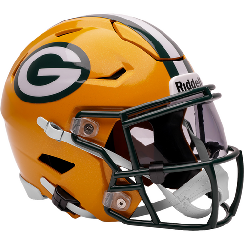 Green Bay Packers NFL Riddell Mid Size SpeedFlex Football Helmet