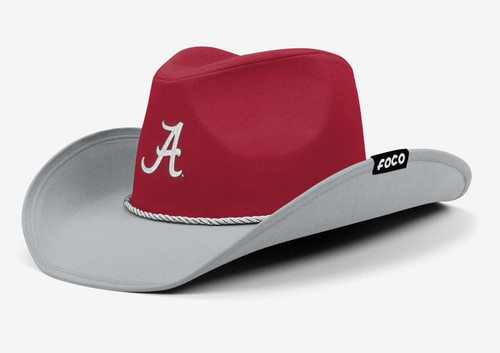 Alabama Crimson Tide NCAA Two Tone Cowboy Hat Size 7 3/8