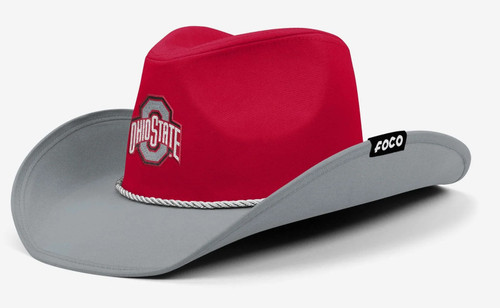 Ohio State Buckeyes NCAA Two Tone Cowboy Hat Size 7 3/8